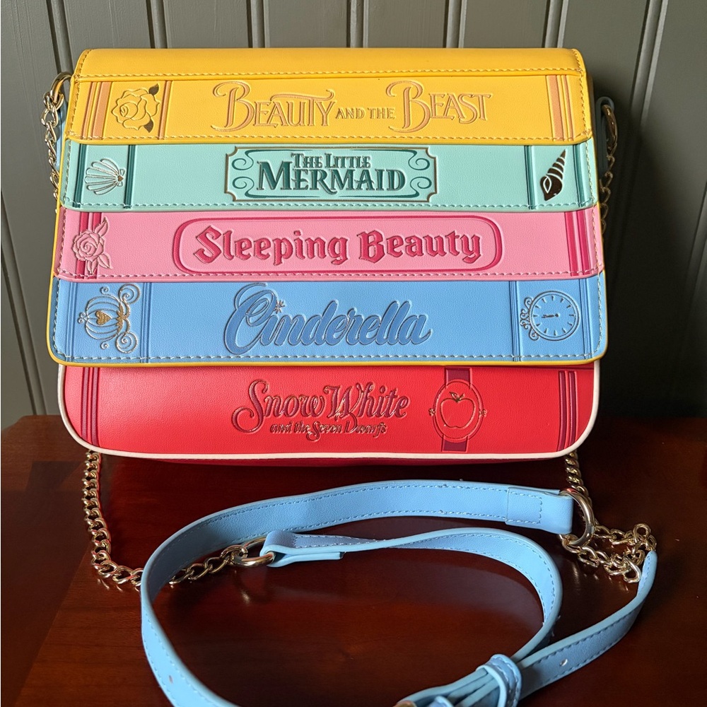 Loungefly Disney Princess Books Crossbody Bag